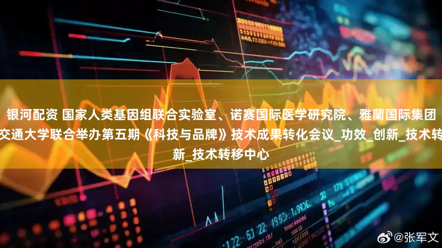 银河配资 国家人类基因组联合实验室、诺赛国际医学研究院、雅蘭国际集团与上海交通大学联合举办第五期《科技与品牌》技术成果转化会议_功效_创新_技术转移中心