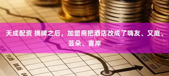天成配资 摘牌之后，加盟商把酒店改成了嗨友、又庭、芸朵、喜岸